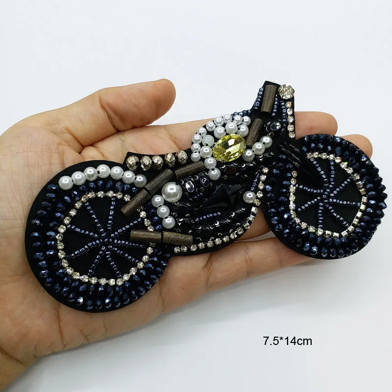 1 шт. патчи с блестками мотоциклетные нашивки для одежды сделай сам стразы бусины