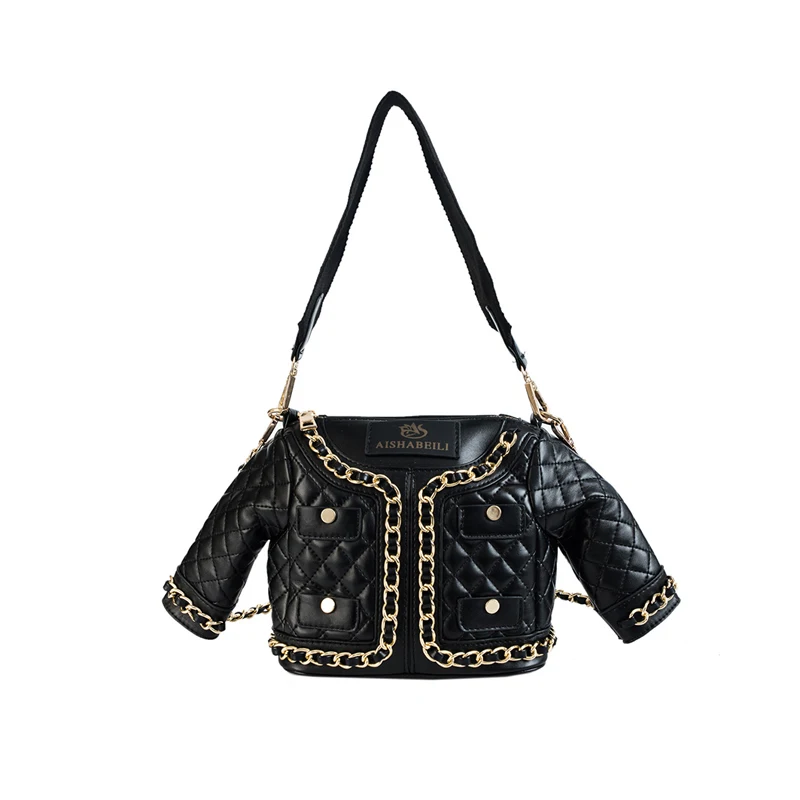 Fahsion Women Chains Shoulder Bags Clothes Shape Female Exquisite PU Handbag Lady Travel Casual Crossbody Vacation Tote SS3433 | Багаж и