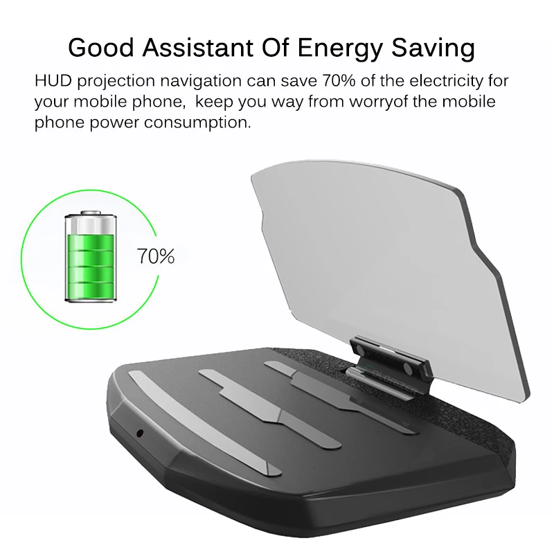 New Car Phone Holder Stand GPS Mirror Navigation Support Bracket Multi-function Folding Windscreen Projector Hud Head-up Display