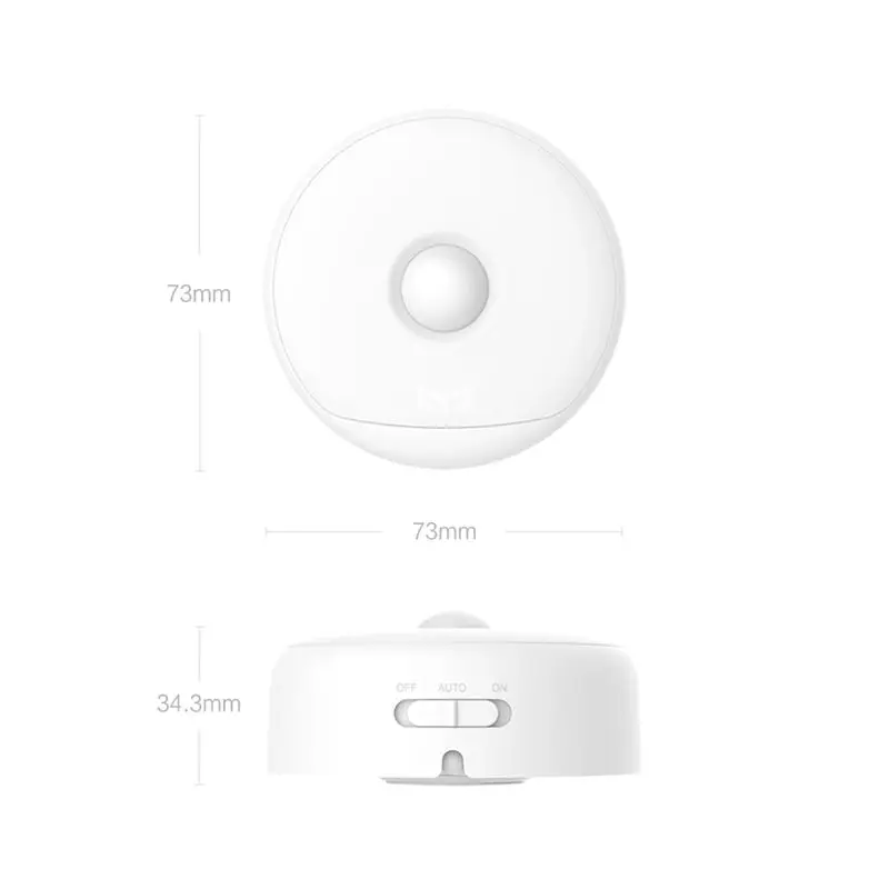 Xiaomi Yee светильник Ночной светильник движения PIR и светильник с датчиком USB Перезаряжаемый прикрепляемый клейкий Магнитный светильник 2700K светильник ing