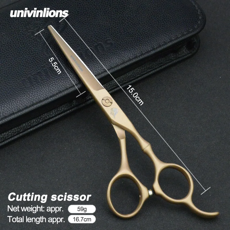 5.5/6&quot golden scissors univinlions hair japanese hairdressing barbershop supplies hairdresser haircut shears | Красота и здоровье