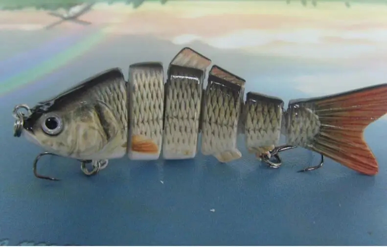 Комплект из 2 предметов новая плавающая приманка для рыбалки приманки 6 секций