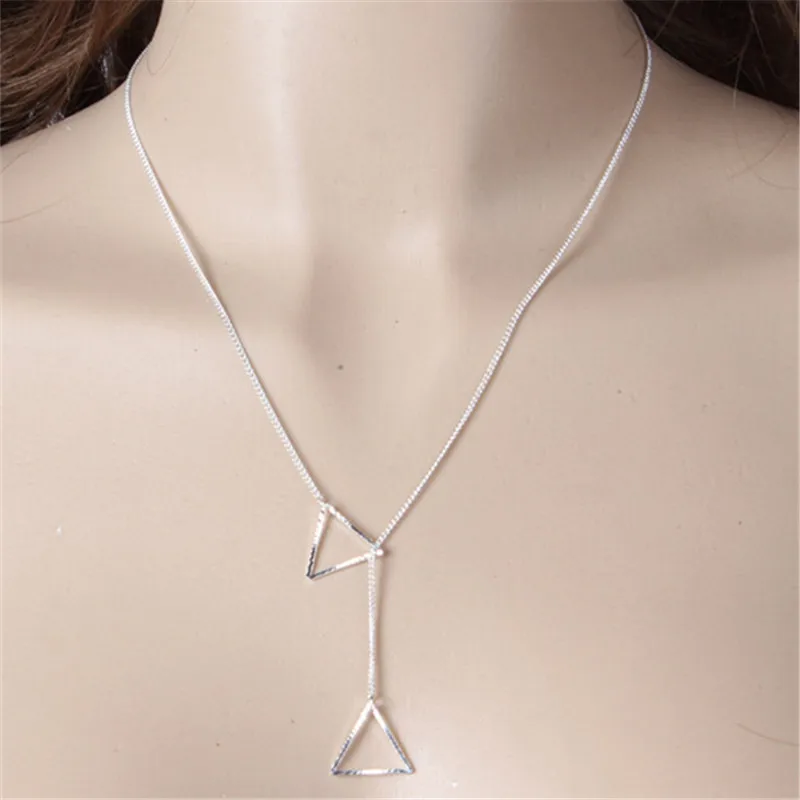 Модные ювелирные изделия для женщин минималистичное многослойное ожерелье в