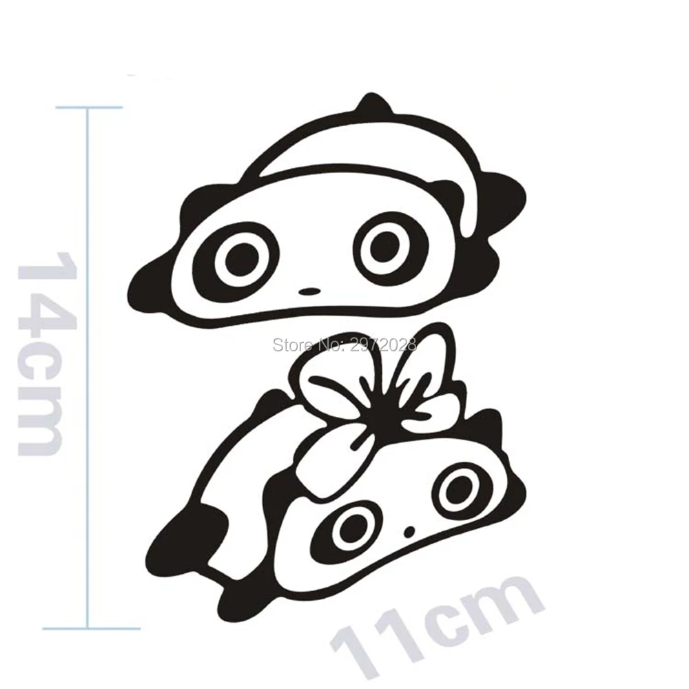 

20 x Lovely Car Styling Panda Decoration Car Rear View Mirrors Car Stickers Decal Vinyl