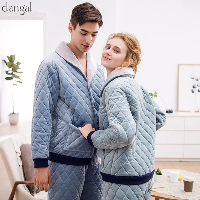 Парные пижамы, мужские и женские пижамы, коралловый флис, зимнее теплое с длинными рукавами, пара пижам, повседневная Толстая теплая Пара пижам
