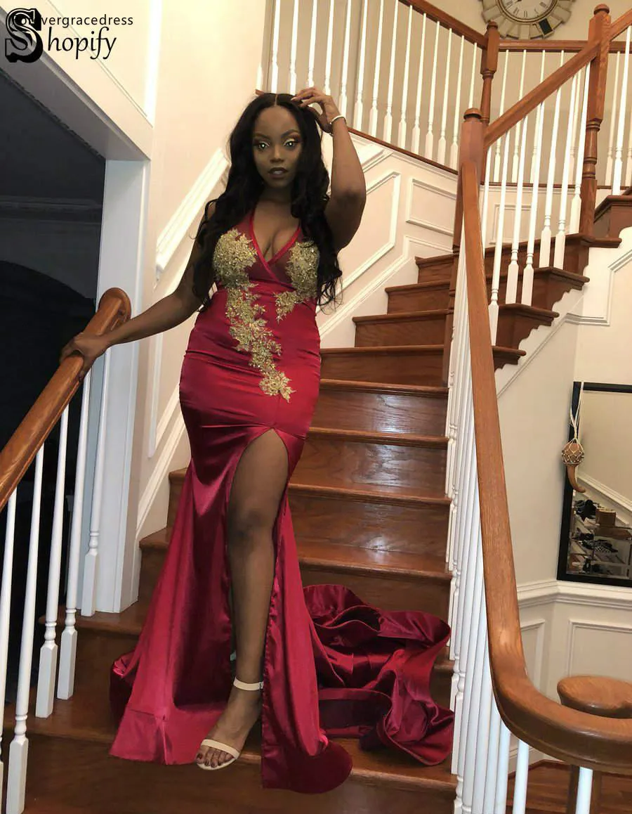 Южноафриканские платья для выпускного вечера черных девушек 2019 официальная