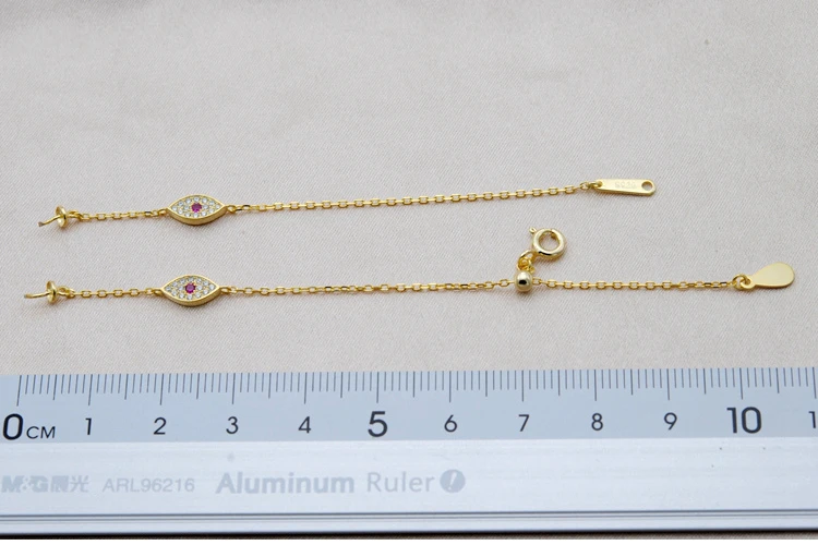 DIY Регулируемый жемчужный браслет комплектующие для браслета из стерлингового