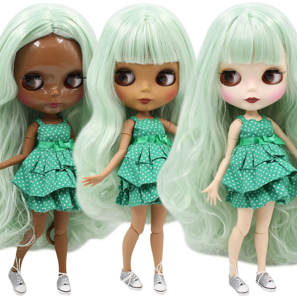 Кукла на заказ ICY DBS Blyth No. 280BL4278 с зелеными мятными волосами 1/6 bjd ob24 аниме