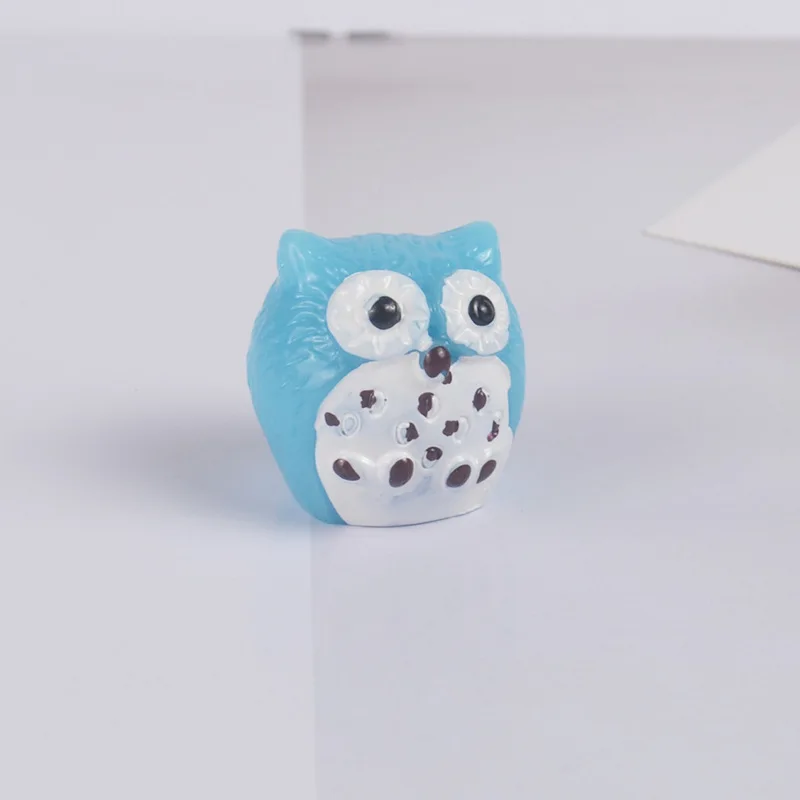 

5 Colors Resin Stereo Owl Model Diy Material Micro Landscape Accessories Slime Supplies Filler Creative Toys Diy Crafts for Kids