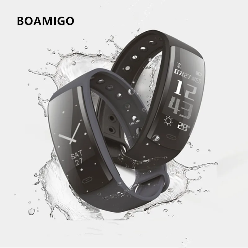 Смарт-часы Bluetooth Смарт-браслет шагомер Калории пульсометр сообщения напоминания часы для телефонов IOS Android