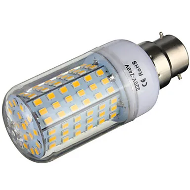 E14/E26/E27/B22 5 Вт 126SMD 2835 400 500LM теплый белый/холодный белый Светодиодный AC220 240V круглые