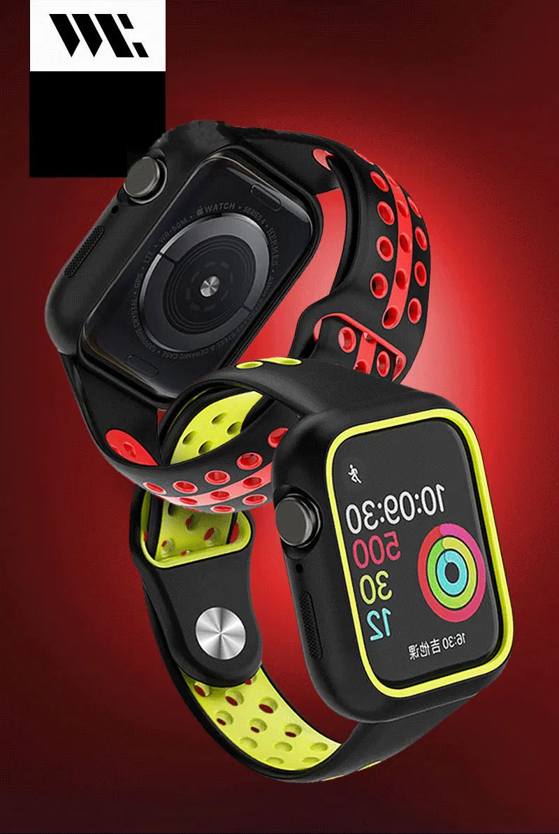 Lbiaodai защитный чехол для apple watch band iwatch 4 5 band 38 мм 42 мм 44 мм 40 мм 3 i ремешок для часов анти-падение крышка аксессуары