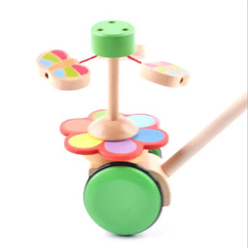 Деревянный Push Игрушка беговой дорожки деревянные Одноместный Род животного Walker