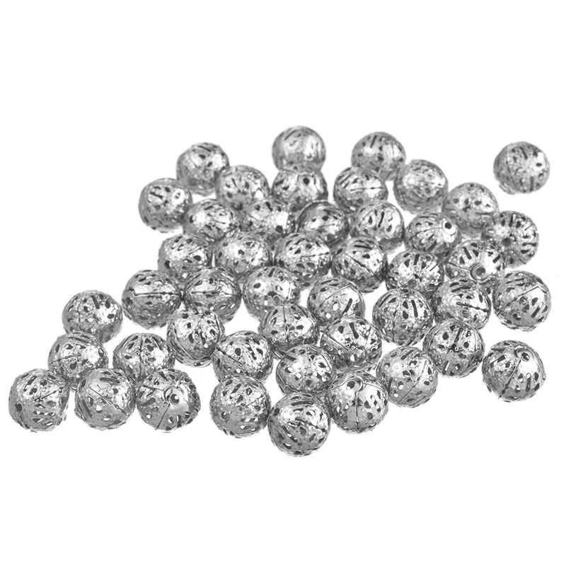 LASPERAL 100 шт античные серебряные золотые цветные овальные бусины с цветком