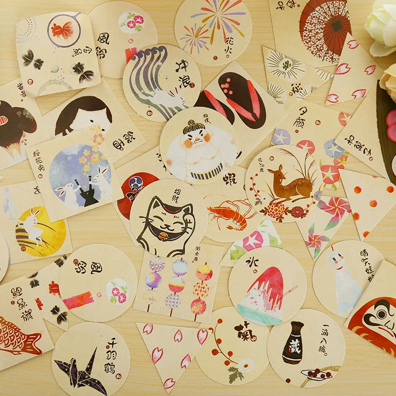 40 шт./лот винтажный узор мини бумажная наклейка украшение сделай сам дневник