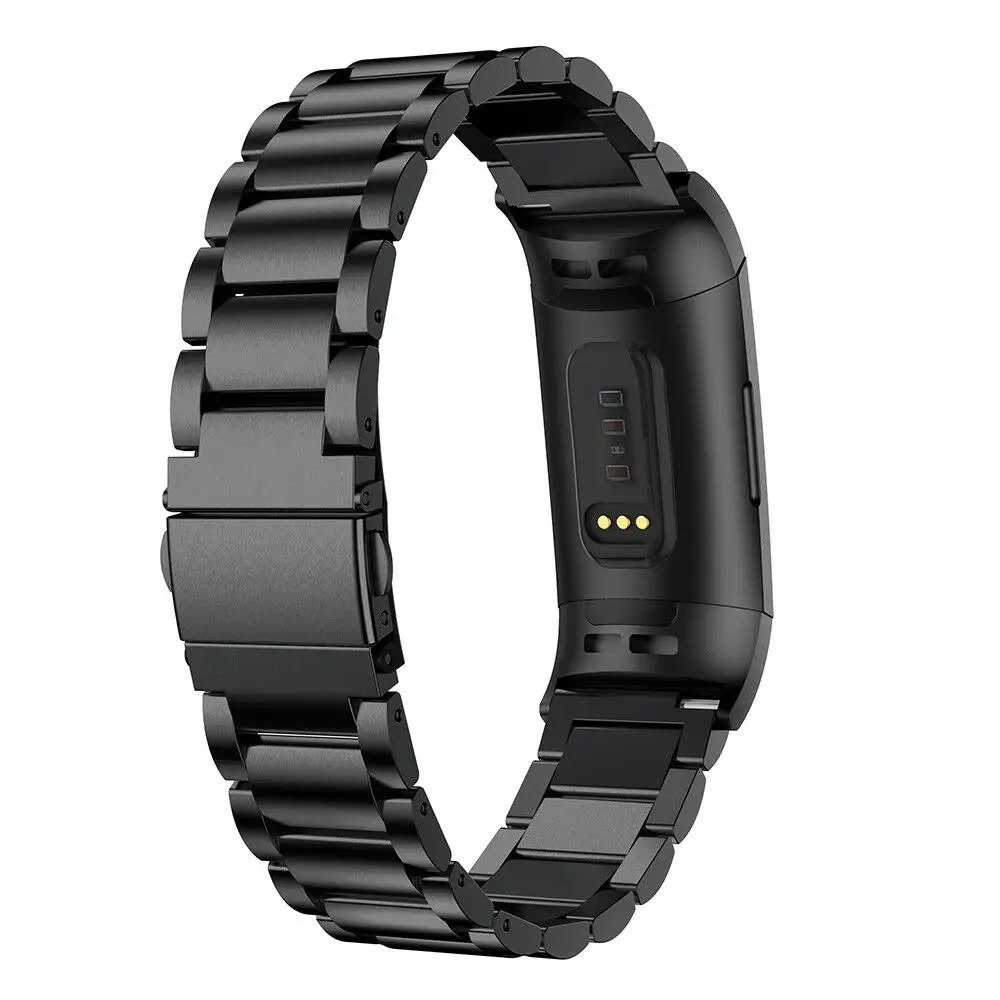 Essidi браслет из нержавеющей стали ремешок для Fitbit Charge 3 умный Браслет Петля Замена для зарядки 3 фитнес-браслет металлический ремешок