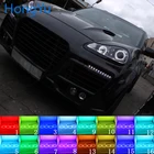 Для Porsche Cayenne 957 2007 - 2009 аксессуары Фары многоцветные RGB светодиодный ангельские глазки гало кольцо глаз DRL RF пульт дистанционного управления