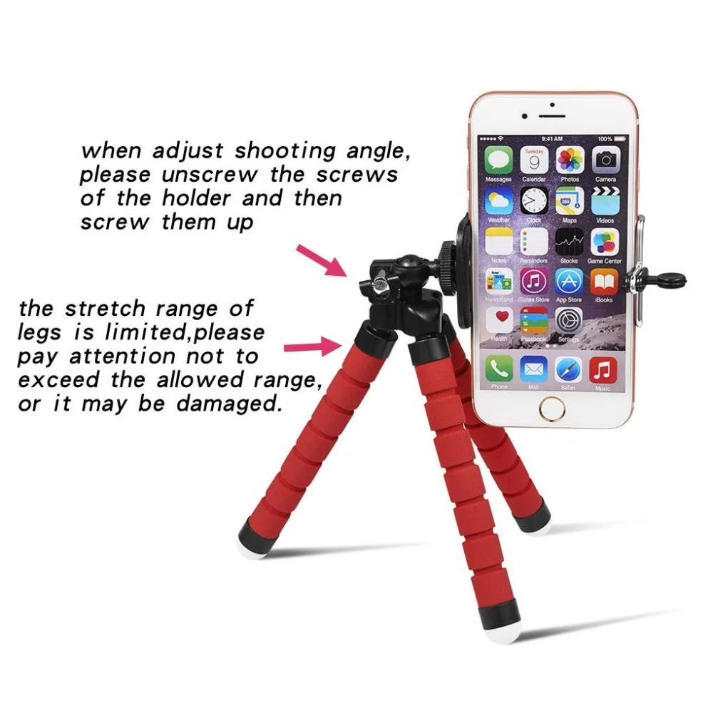 camera phone holder flexible octopus tripod bracket stand mount monopod styling accessories for phone on clip camera newest free global shipping
