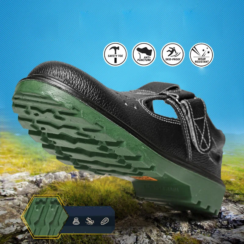 Рабочие ботинки из стали для выживания в дикой природе до середины голени