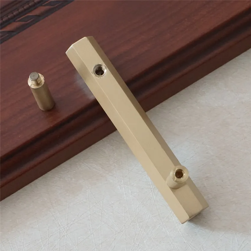 2,5 ''3,75'' 5 ''матовый медный шестигранник комод ручка ручки для кухонного шкафа ящик с ручками ручки для кухонной мебели мебель