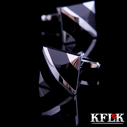 KFLK Роскошные 2020 Новые запонки для рубашки мужчин брендовые черные