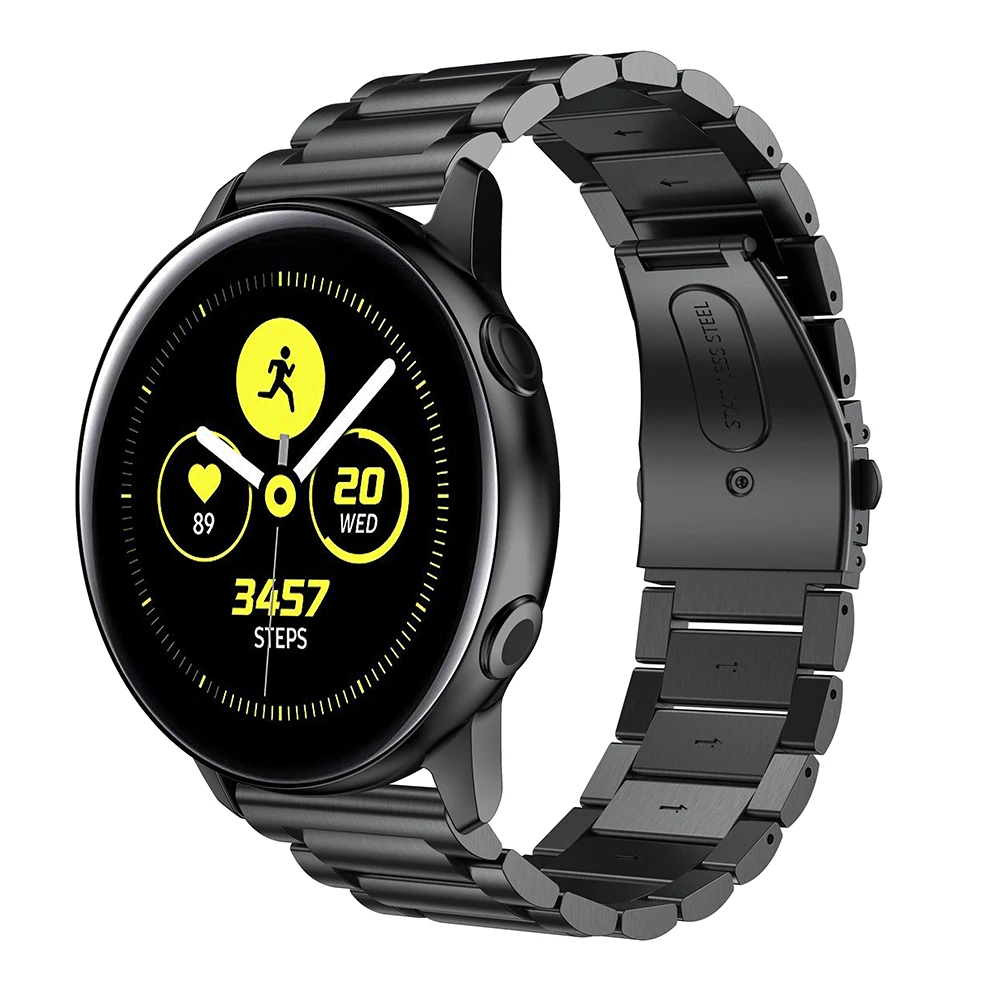 Браслет из нержавеющей стали 316L для Samsung Galaxy Watch Active браслет с металлическими