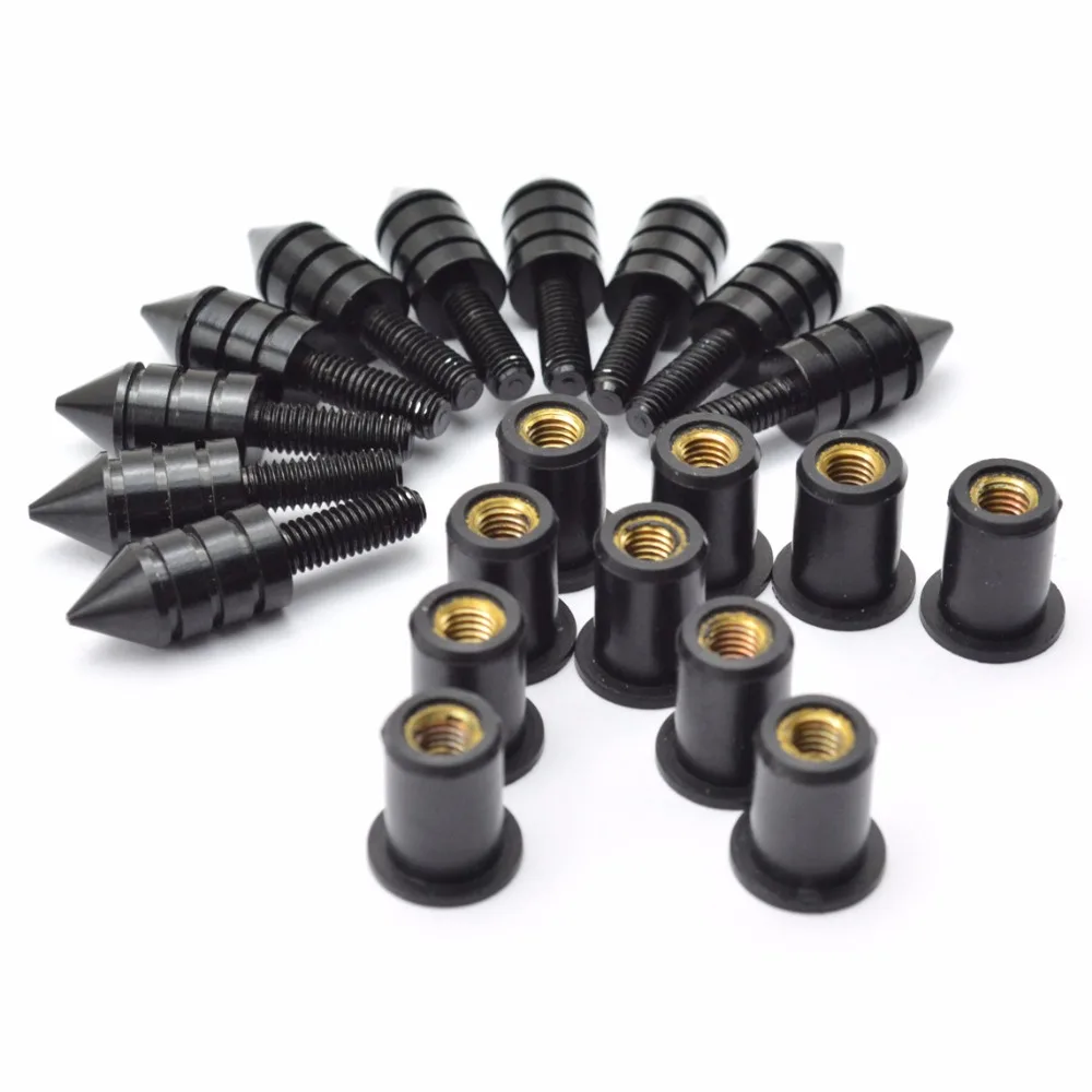 Универсальные болты с шипами для лобового стекла мотоцикла 5 мм 10 шт. винтовые