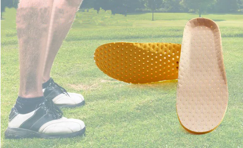 

New Wo net breathable sweat orthotic insoles Unisex Running Deodorant Damping Shoes insoles