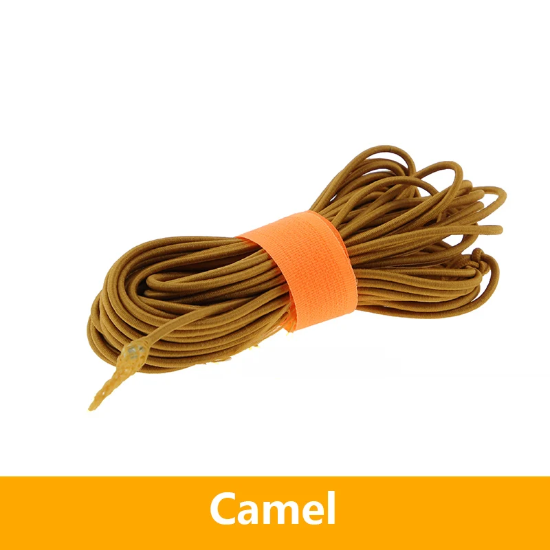 Camel 10meters diameter about 2.8mm colorful high elastic rubber rope string - Цвет: Camel