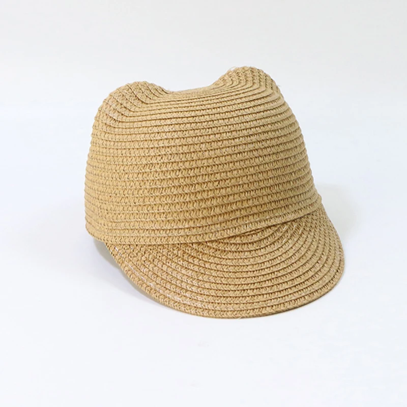 Шляпка от солнца для девочек и мальчиков милая Панама детей Пляжная Соломенная