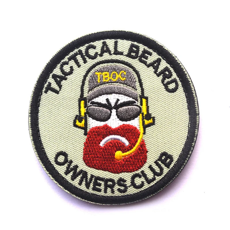 Тактические Патчи для болельщика шеврон Tactic Beard забавный и великолепный военный