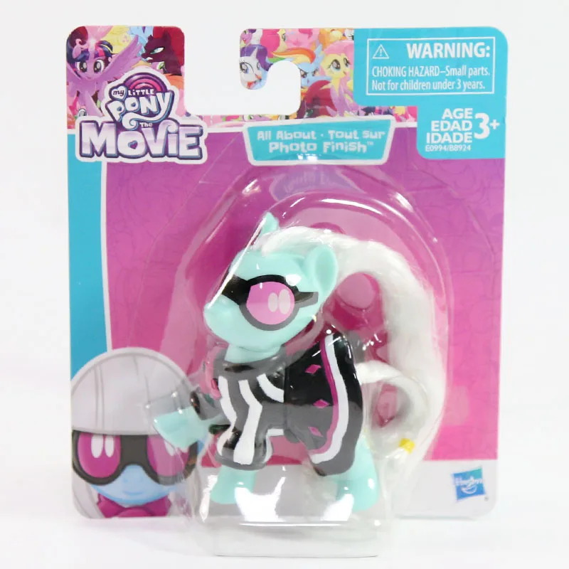 New DJ BLUE 05 Игрушки My Little Pony friendly is Magic Rarity Эпплджек Флаттершай болельщик ПВХ Фигурки Коллекционная модель куклы - Цвет: New DJ BLUE 05