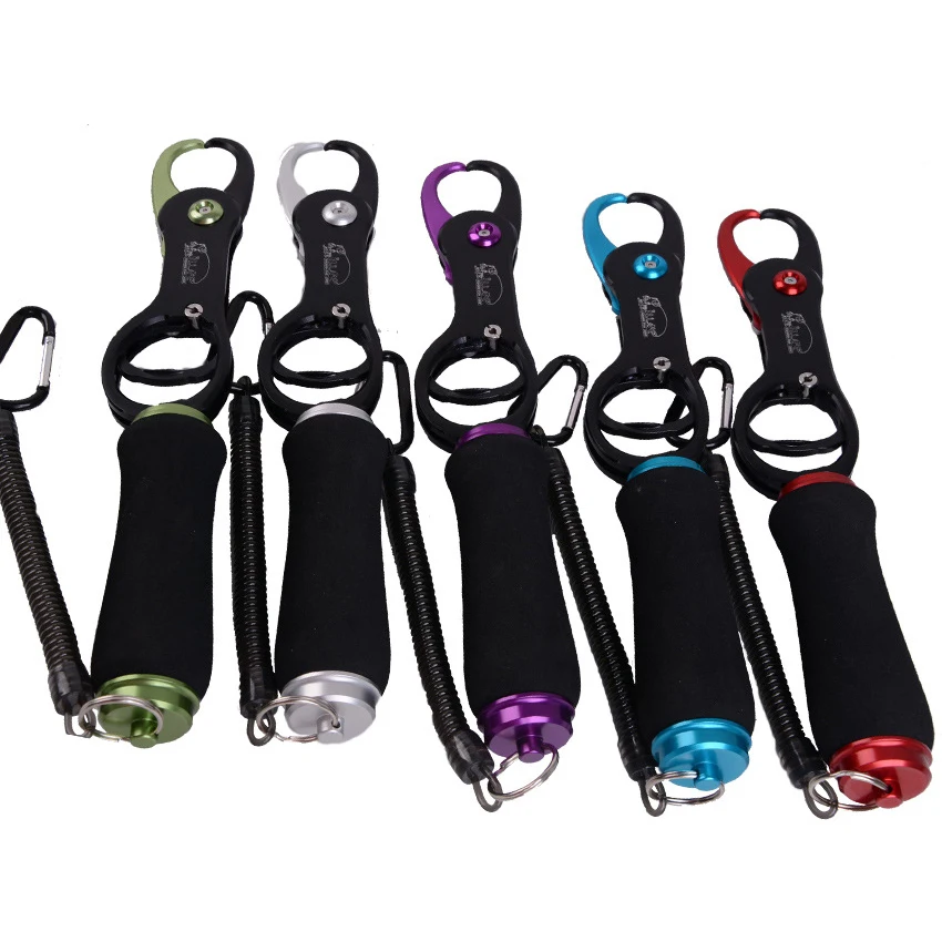 

1PC Fishing Grip Aluminum Fishing Lip Grip Fish Grabber Controller EVA Foam Handle Fishing Tool