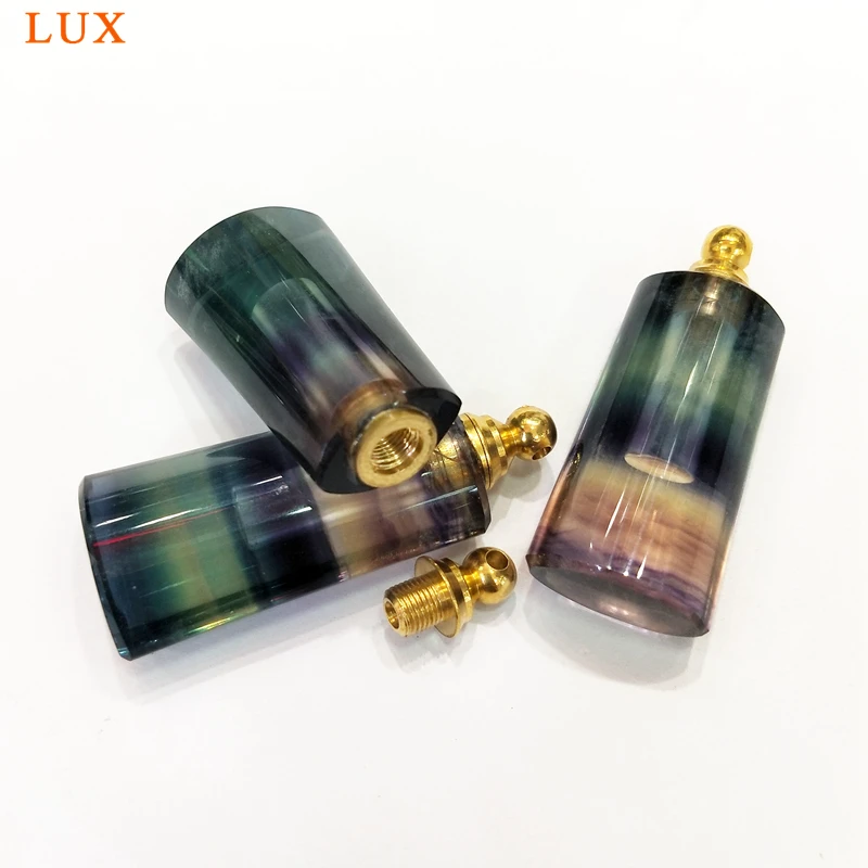 Ручная резная бутылка для духов античные драгоценные камни камень цвета золота