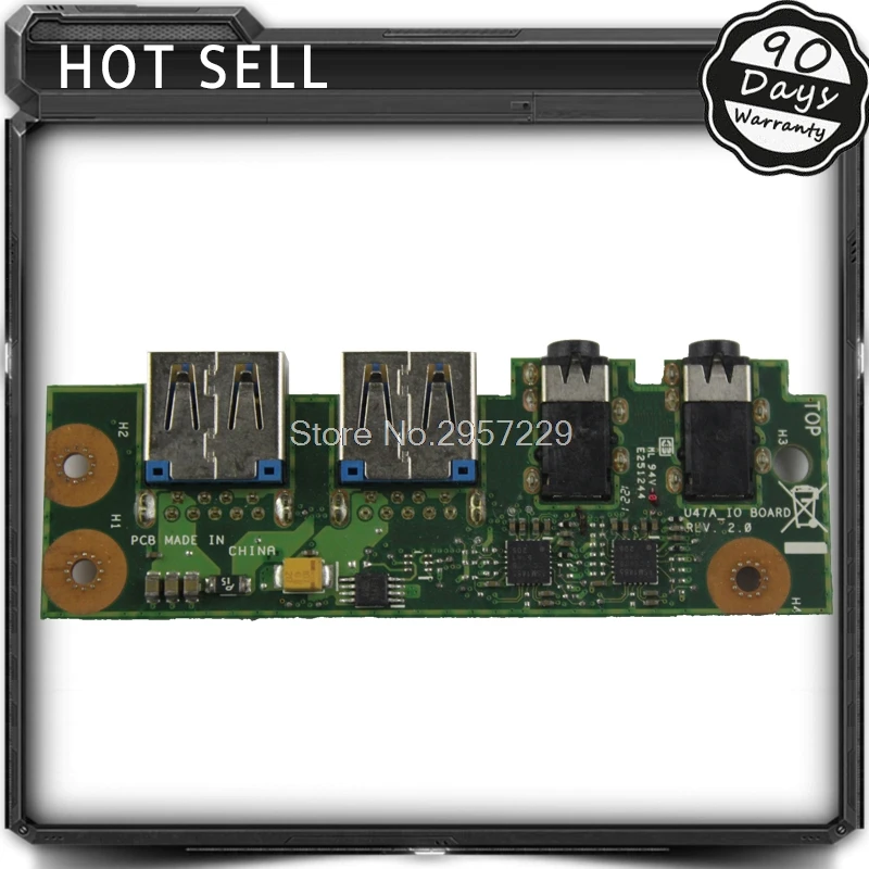 Новинка для For Asus U47A Q400A U47VC USB3.0 плата адаптера интерфейса ноутбука аудио USB IO Плата