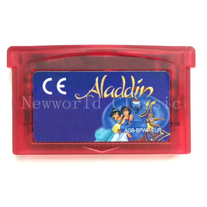 Aladdin Европейская версия для 32 бит видеоигры картридж консольная карта США/ЕС Версия