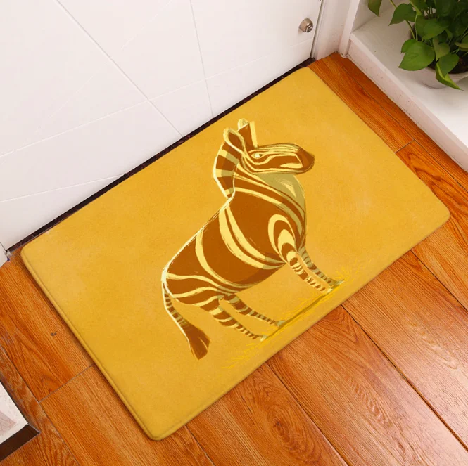 Мультяшный лев собака Зебра лисица коврик для ванной кухни ковер декоративный