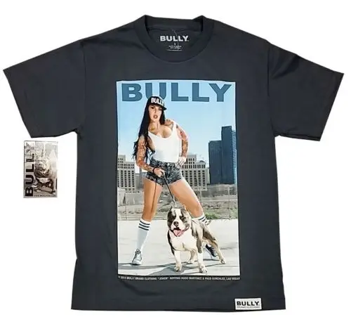 Мужская футболка с надписью DGA BULLY &quotJOKER&quot Pitbull Pit Bull Dog Cholo Повседневная