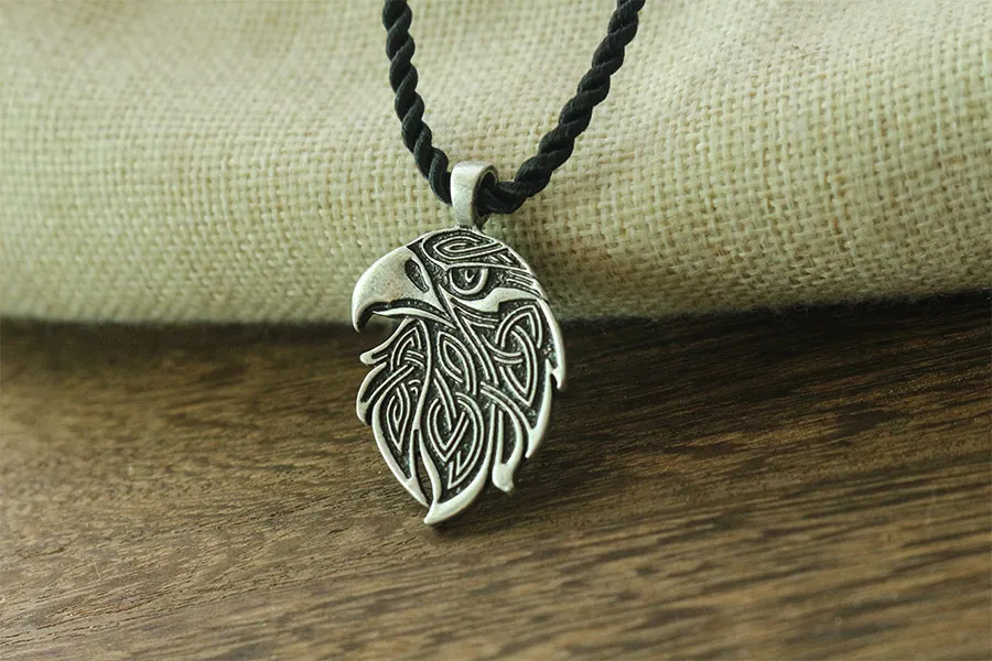 1 шт. подвеска в виде орла этническая хищная птица амулет узел. Бронза. Окисленное