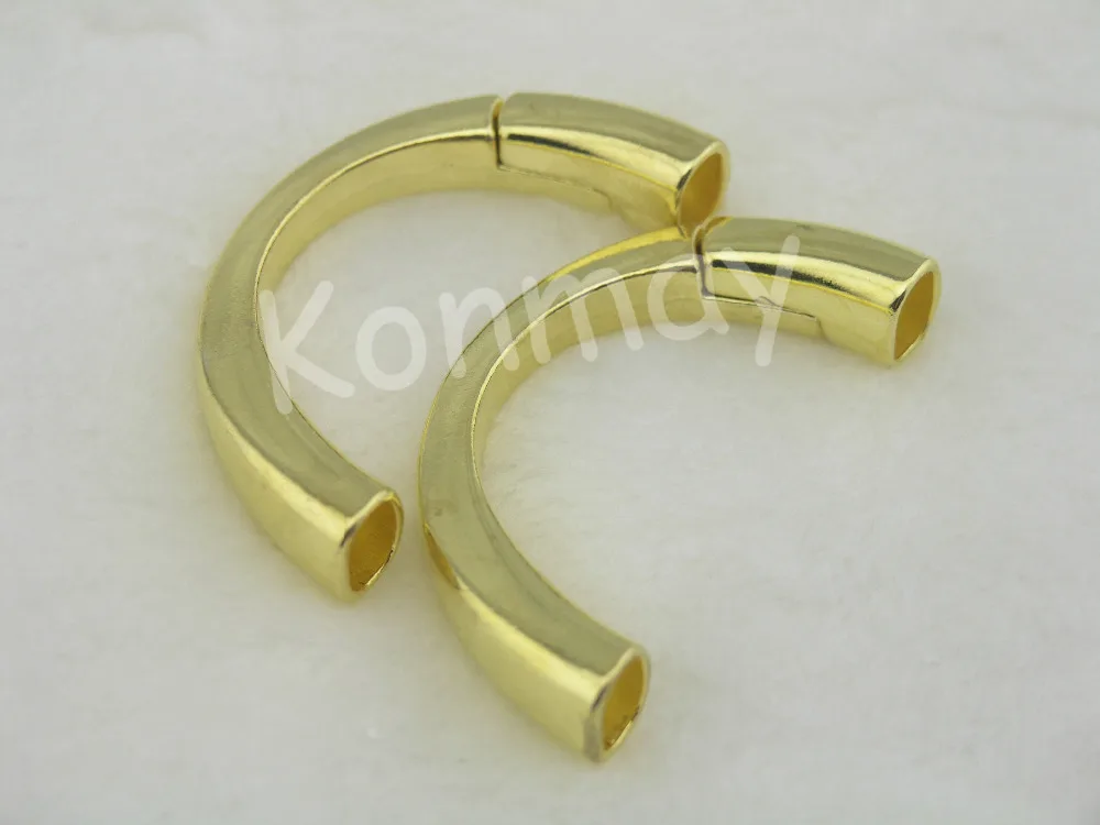 4 Colors--5pcs 9.7x6.0mm Magnetic Half Cuff Clasp for Licorice Leather Bracelet Making--CLP1217 | Украшения и аксессуары