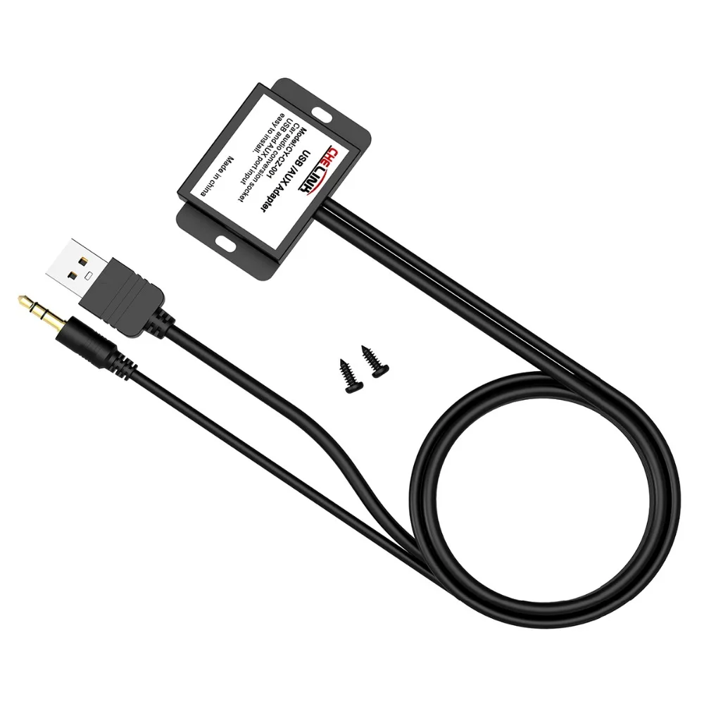CHELINK AUX автомобильный адаптер USB 5V разъем с usb портом и 3 5 мм гнезда разъёма кабель