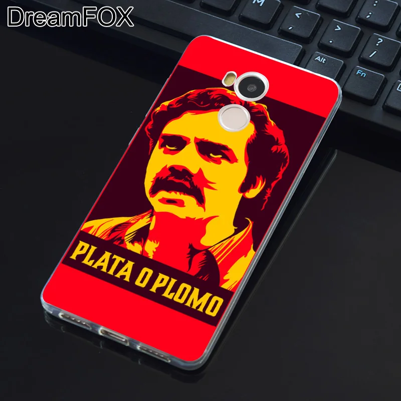 DREAMFOX L345 Pablo Escobar Мягкий ТПУ силиконовый чехол для Xiaomi Redmi Note 3 4 5 Plus 3S 4A 4X 5A Pro Global |