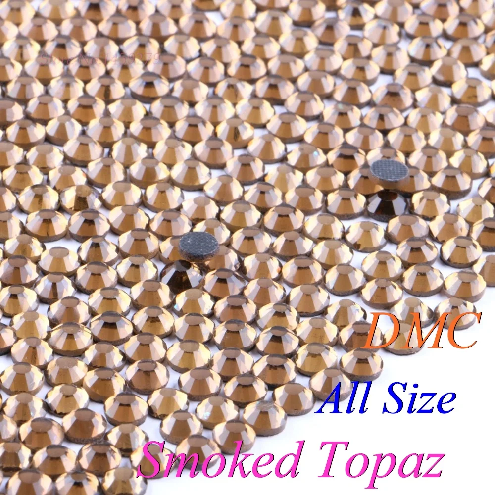 Все размеры! Дымчатый топаз DMC исправление горного хрусталя SS6 SS10 SS16 SS20 SS30