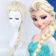 JD018 10-11 дюймов мохер парики Красивая Ана две косы BJD кукла парик Мода Кукла волосы
