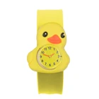 Многоцветные 3D Annimals мультфильм шаблон Интересные детские часы сладкий прочный силиконовый ремешок на запястье лента игрушки потрепанный стол студент