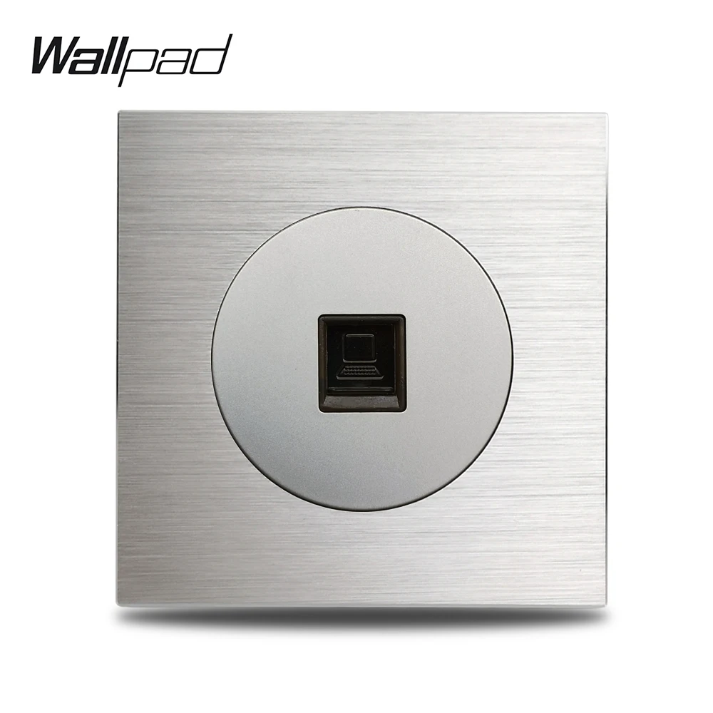 L6 серый ПК интернет компьютер RJ45 CAT6 розетка для передачи данных Серебряная