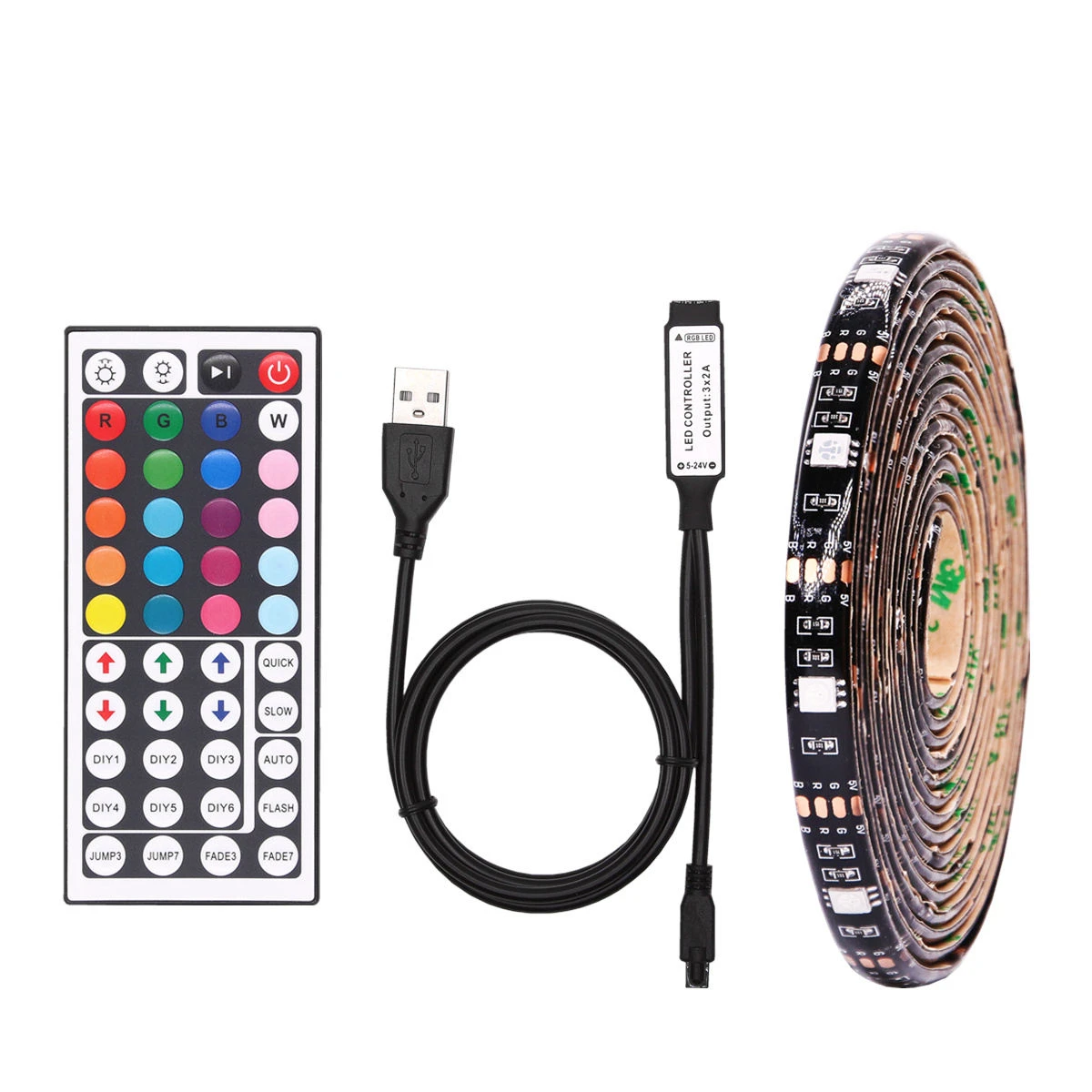 BEIYUN 5050 RGB Светодиодные ленты Водонепроницаемый DC 5V USB СВЕТОДИОДНЫЙ светильник гибкий смещения светильник ing Подсветка с пультом дистанционного управления для ТВ фон
