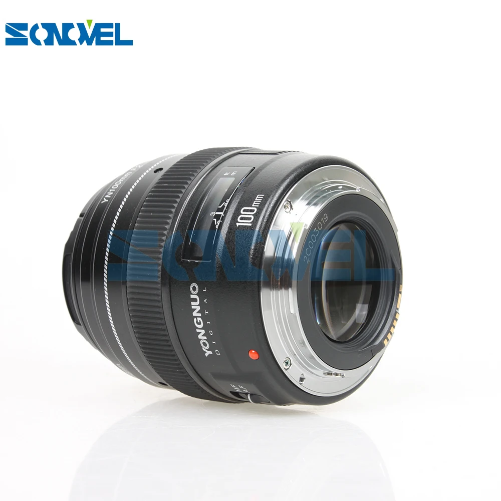 Объектив камеры Yongnuo YN100mm F2 AF MF Medium Telephoto Prime для Canon EOS Rebel 5D IV 1300D 800D 760D 750D 200D 77D Mark IV|lens