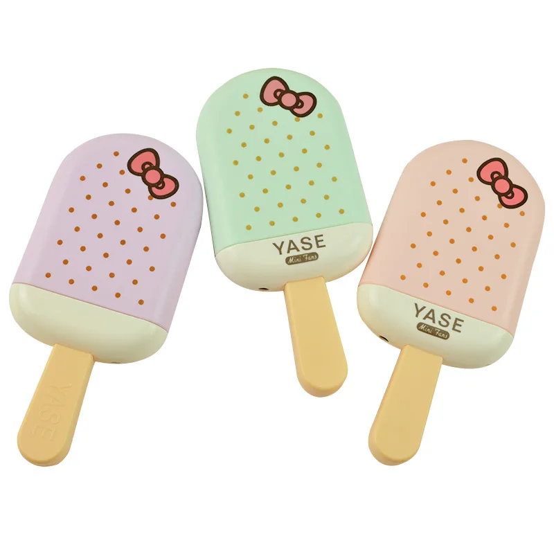 Pocket Portable USB Fan Rechargeable Hand Held Summer Cooling Electrical Ice Cream Style Toys with Strap | Бытовая техника