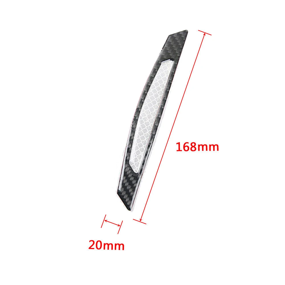 4 шт./компл. Автомобильная Светоотражающая наклейка на дверь из углеродного